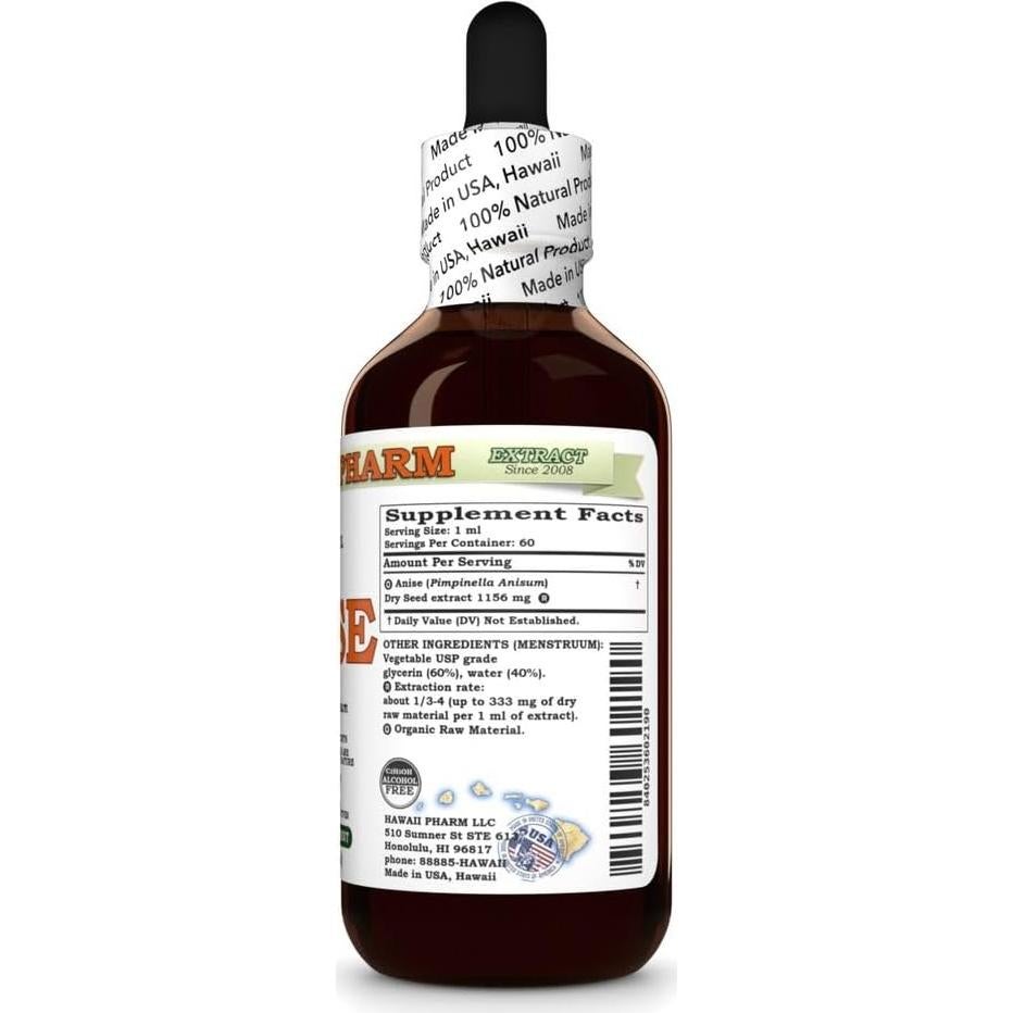 Extracto de Glicerina de Semilla de Anís Hawaii Pharm 59 ml