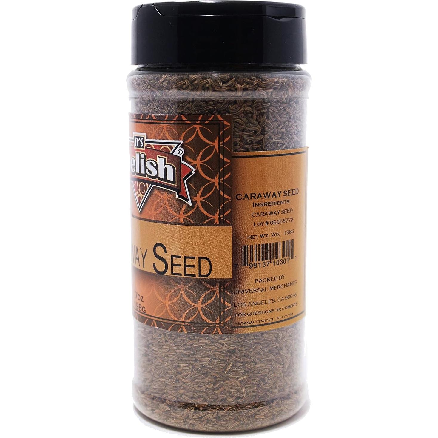 Gourmet Caraway Seeds by Its Delish, Medium Jar, 7 oz