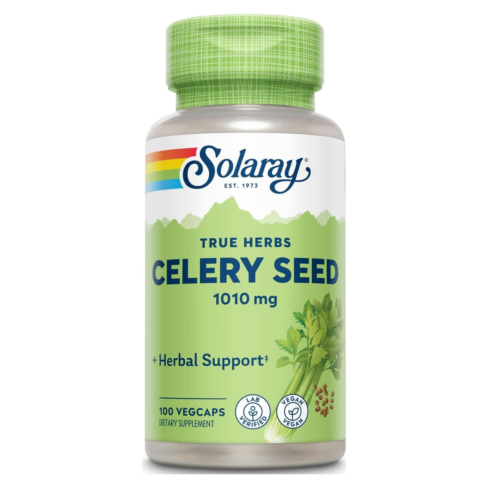 Semilla de Apio Solaray 505mg - 100 Cápsulas Vegetarianas