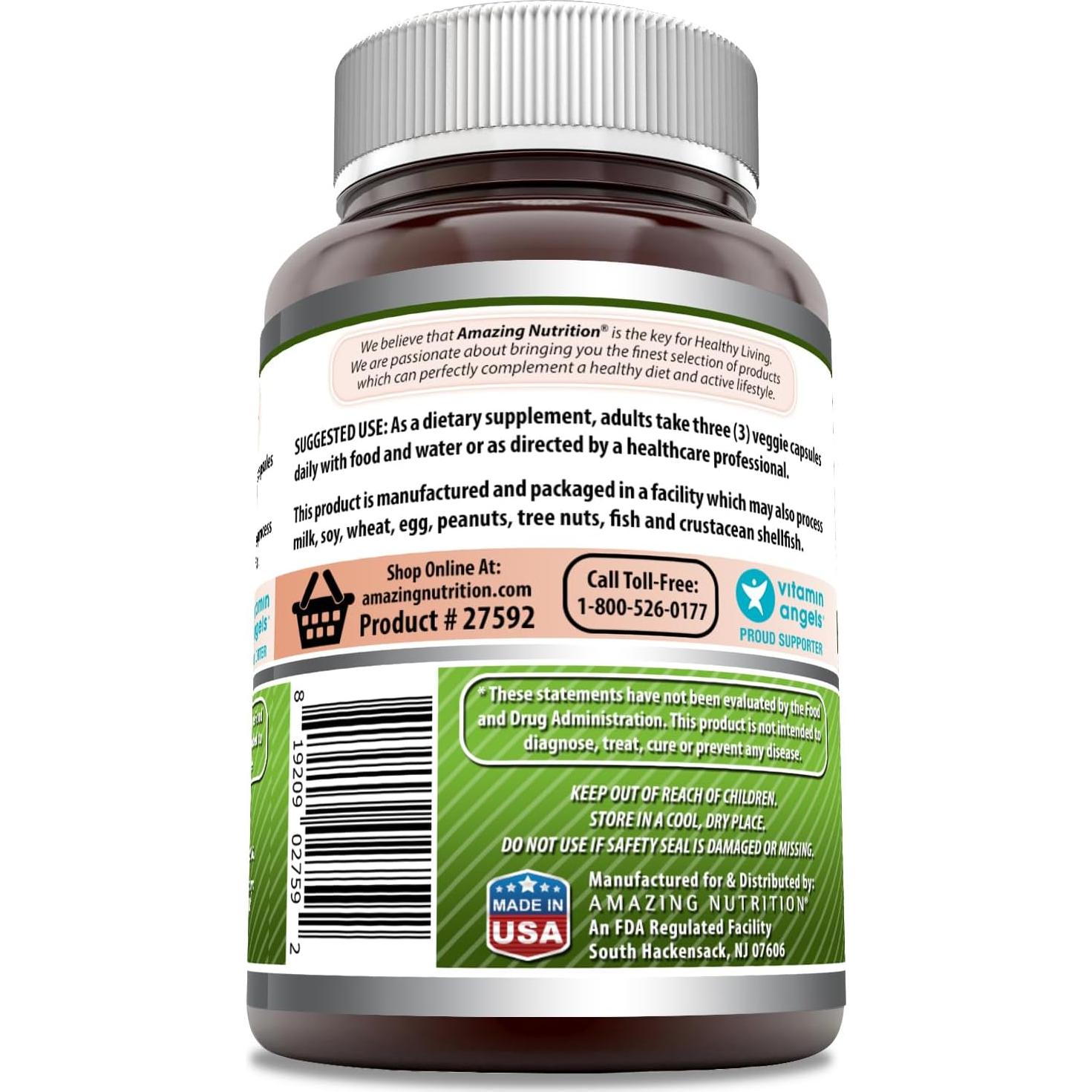 Suplemento de Semilla de Apio Amazing Formulas 1500 Mg 120 Cápsulas