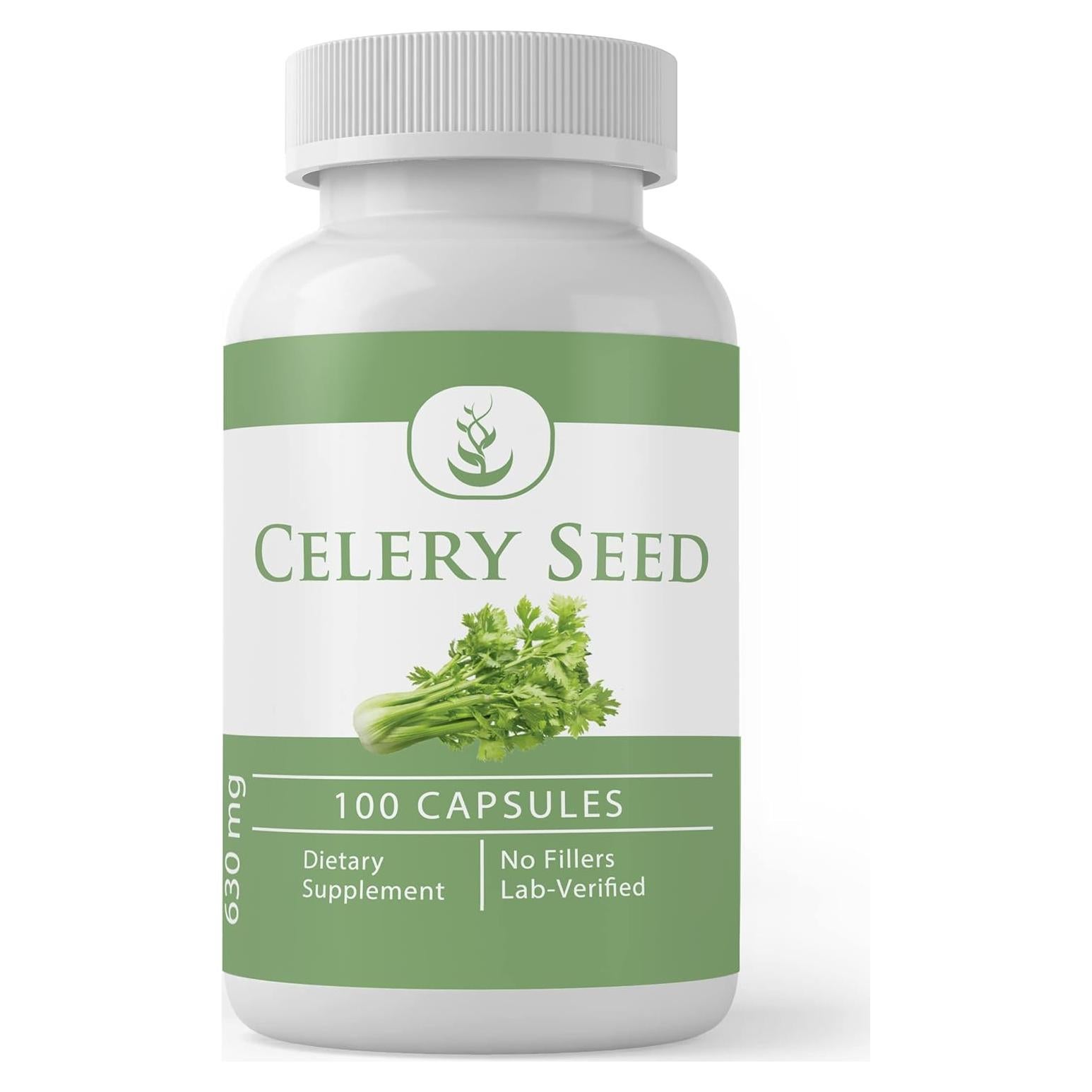 Cápsulas de Semilla de Apio Puras 100 Unidades - Ingredientes Orgánicos