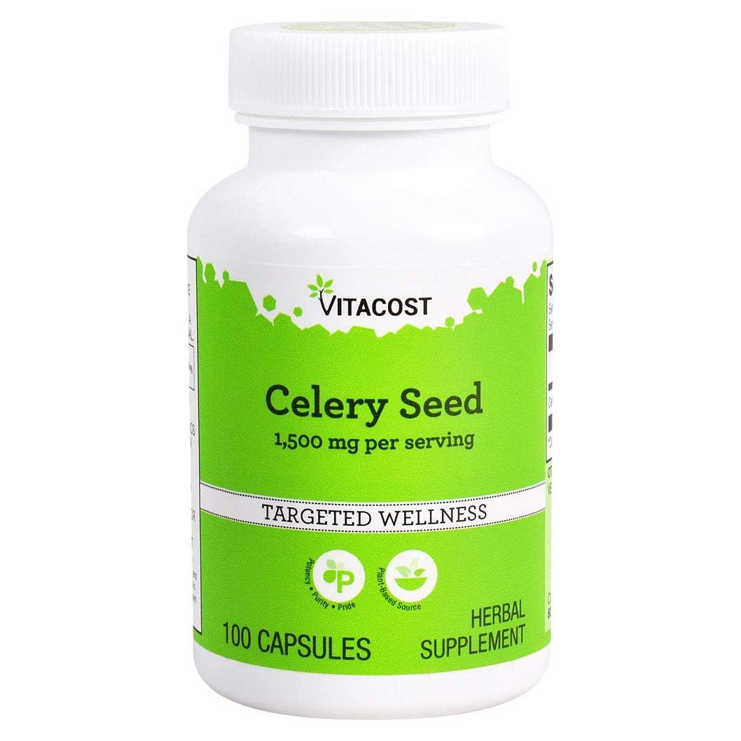 Vitacost Semilla de Apio 1500 mg - 100 Cápsulas