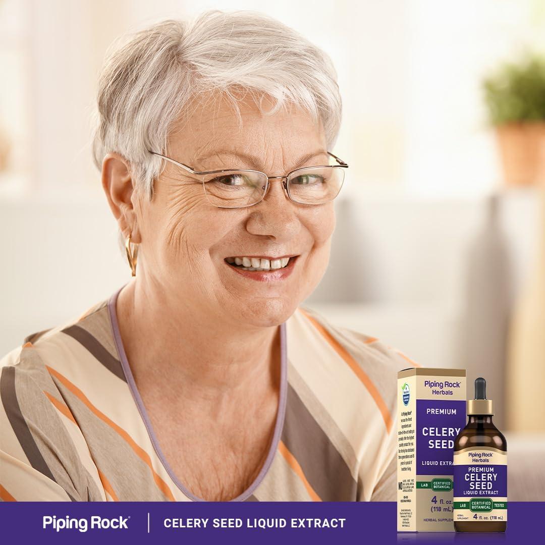 Extracto de Semilla de Apio Piping Rock 118 ml - Suplemento Vegetariano