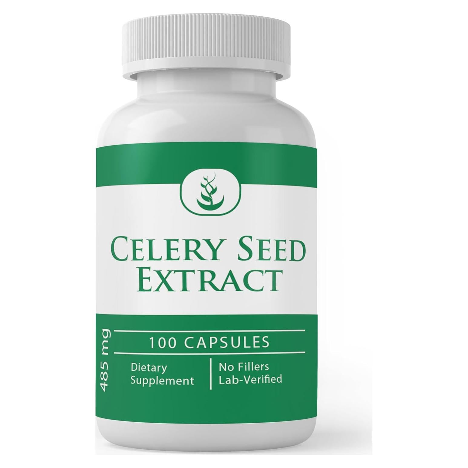 Extracto de Semilla de Apio Ingredientes Originales 100 Cápsulas