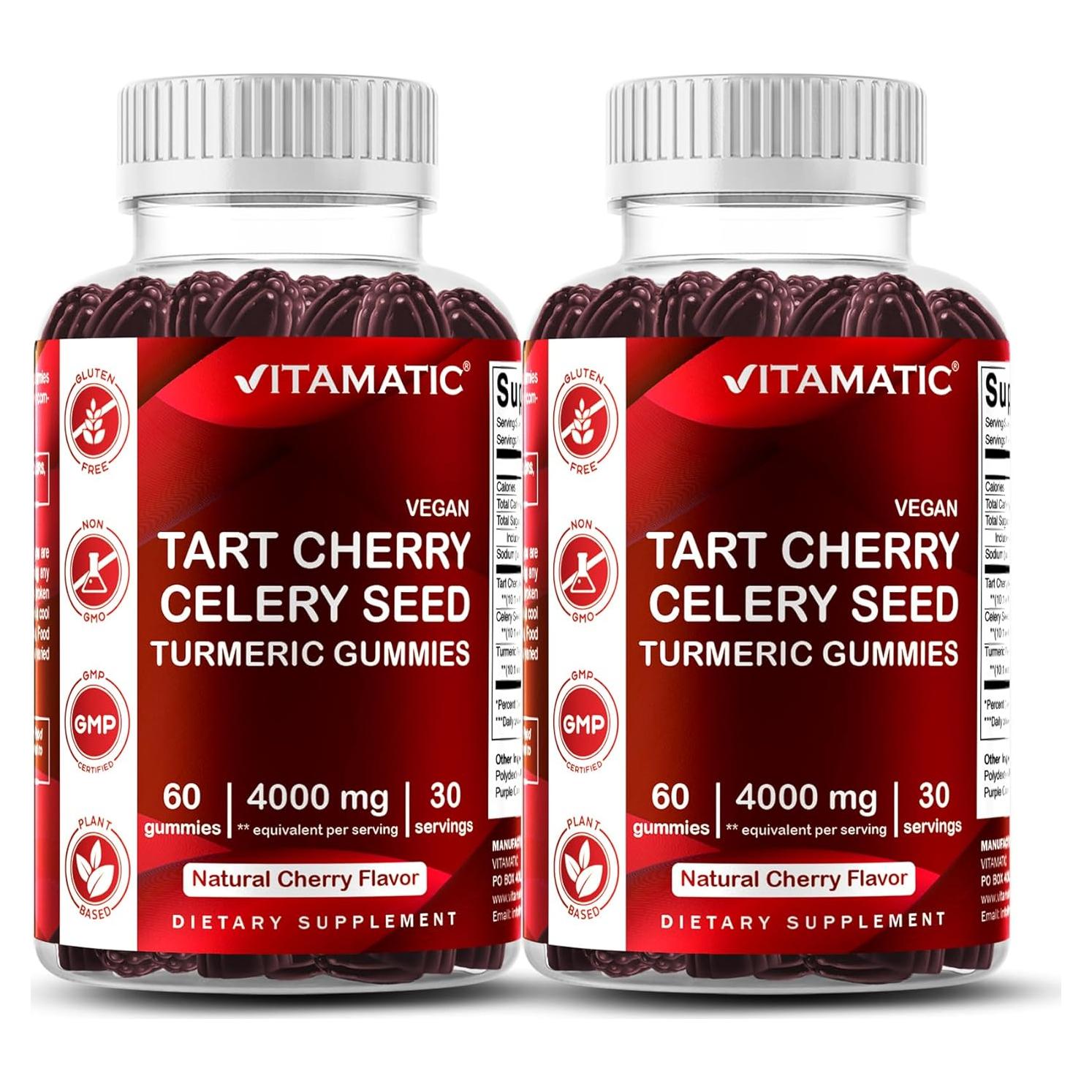 Gomitas de Cereza Ácida Vitamatic 4000mg - Paquete de 2