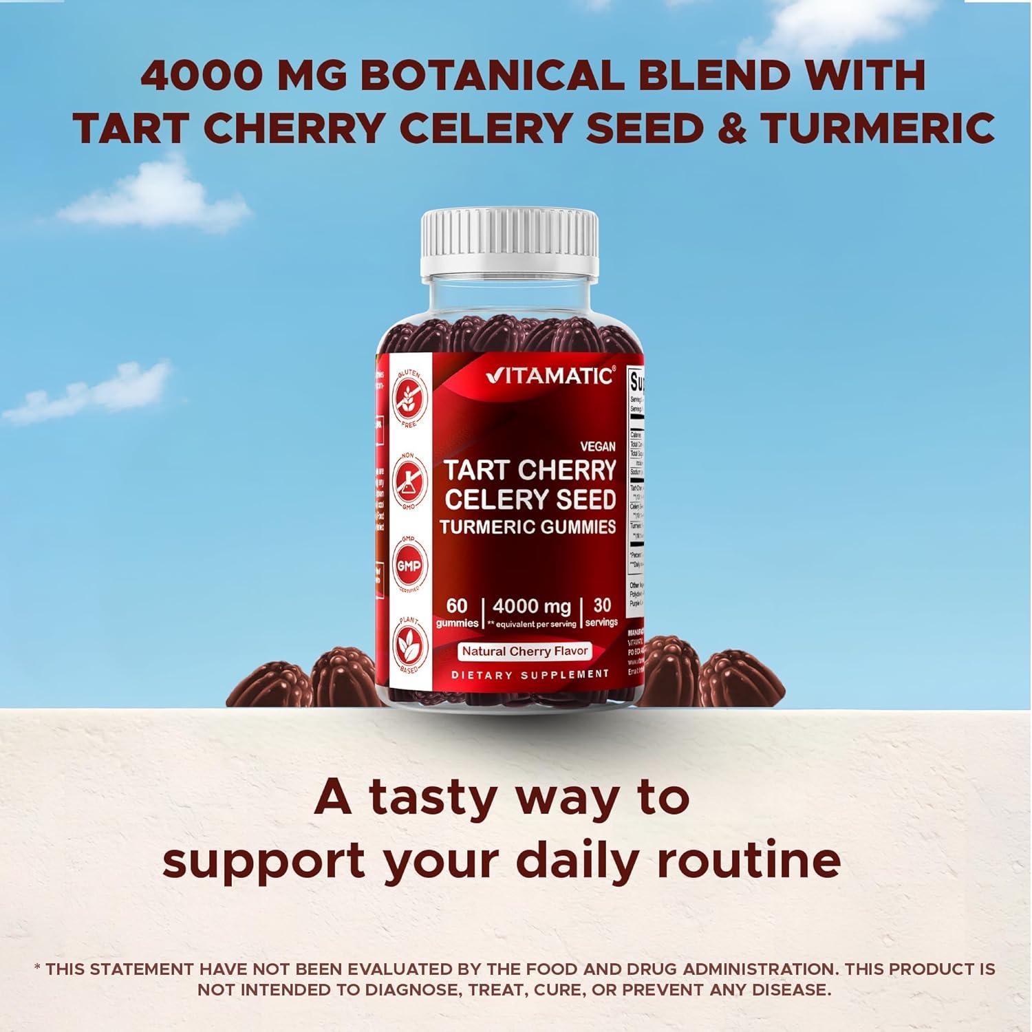 Gomitas de Cereza Ácida Vitamatic 4000mg - Paquete de 2