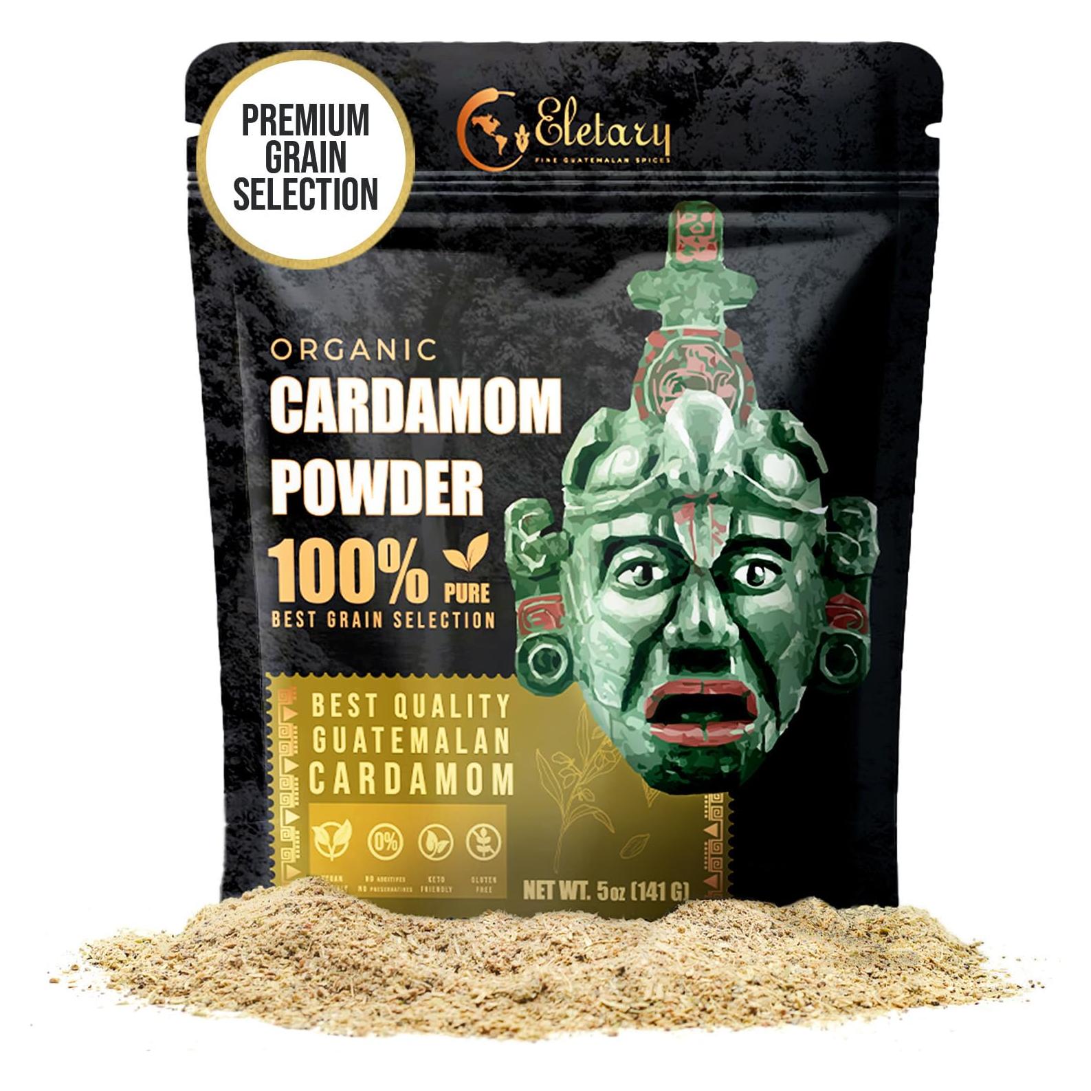 Cardamomo Molido Orgánico Eletary 142g - Sabor Auténtico de Guatemala