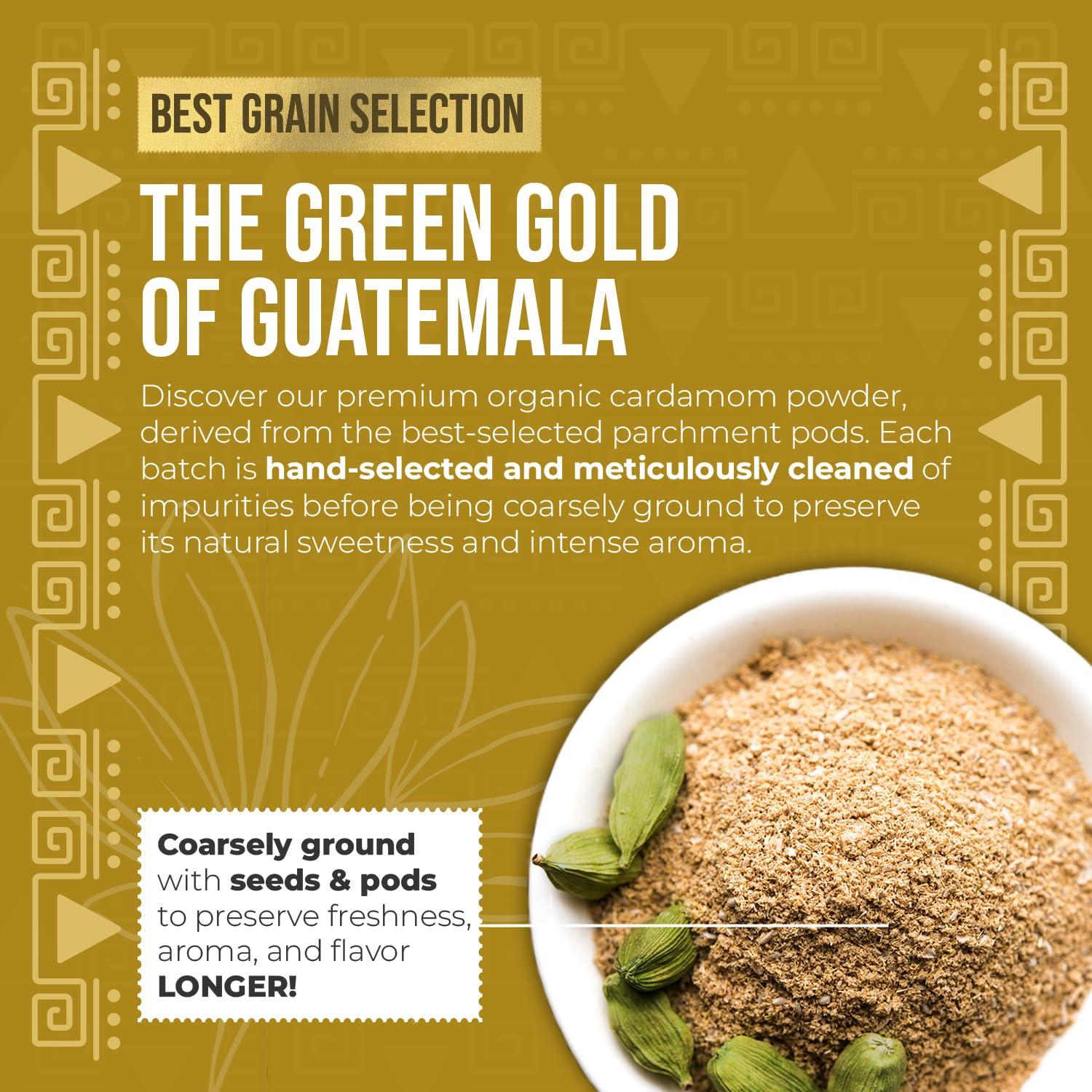 Cardamomo Molido Orgánico Eletary 142g - Sabor Auténtico de Guatemala