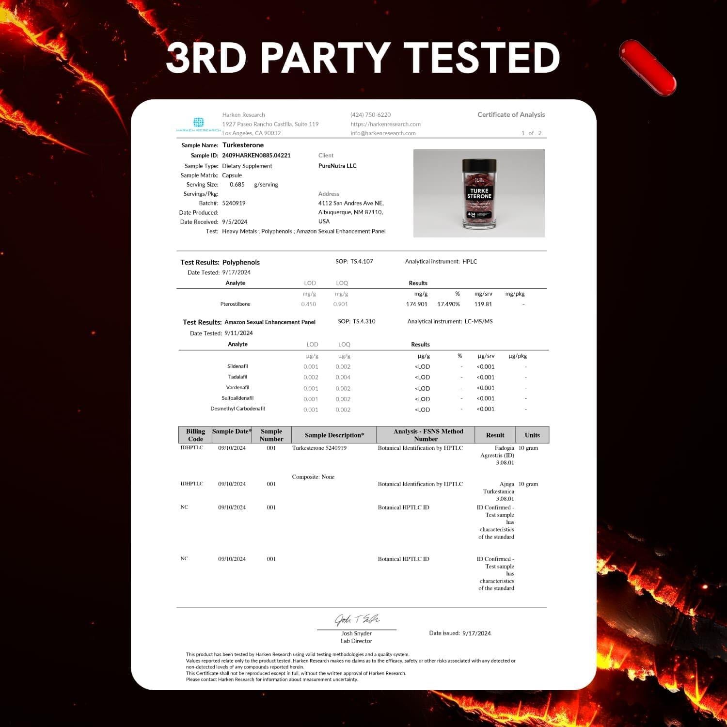 Suplemento de Turkesterona Orgánica HealMeal 120 Cápsulas