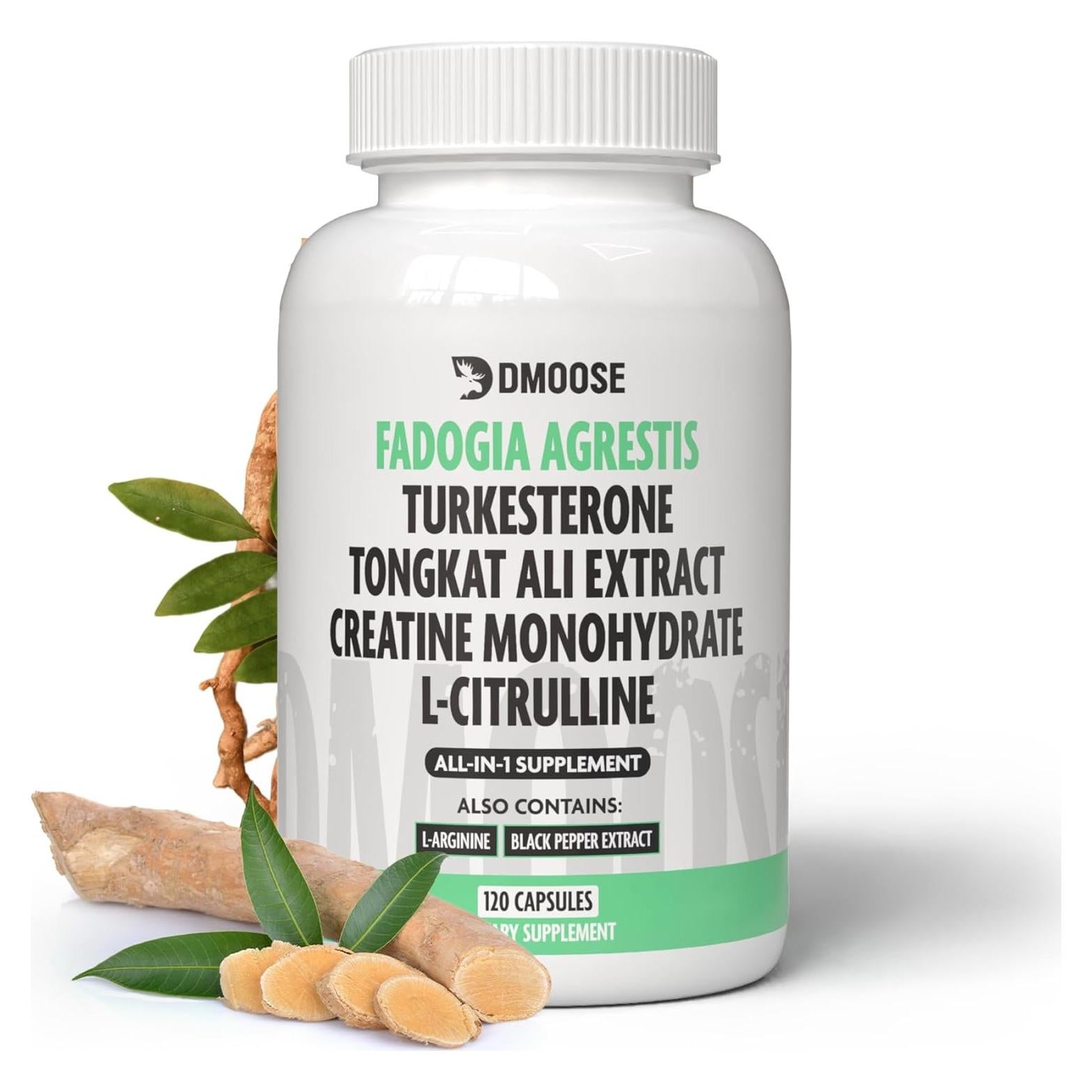 Suplemento DMoose Fadogia Agrestis - Testosterona y Fuerza 140g