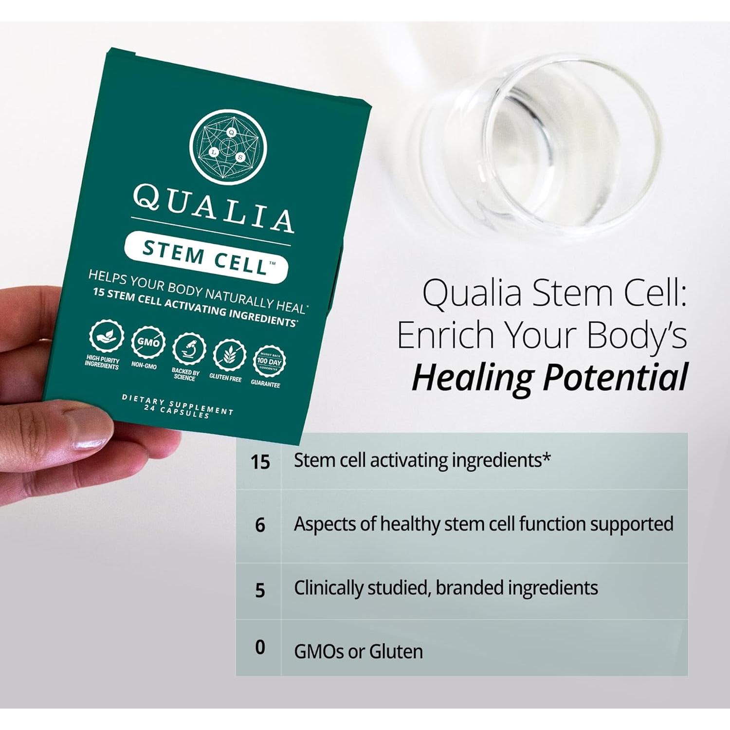 Qualia Célula Madre - Suplemento Natural de 16 Ingredientes