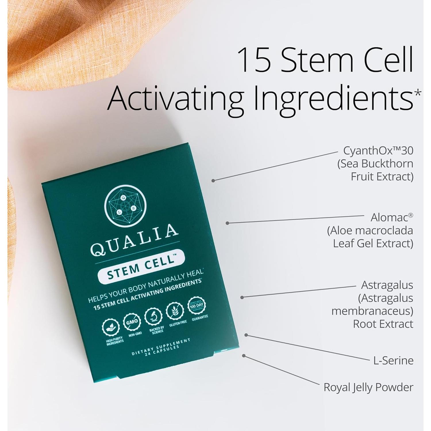 Qualia Célula Madre - Suplemento Natural de 16 Ingredientes