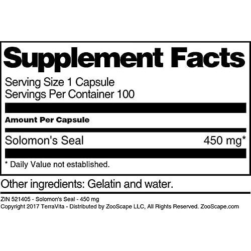 Sello de Salomón 450 mg - 100 Cápsulas TerraVita