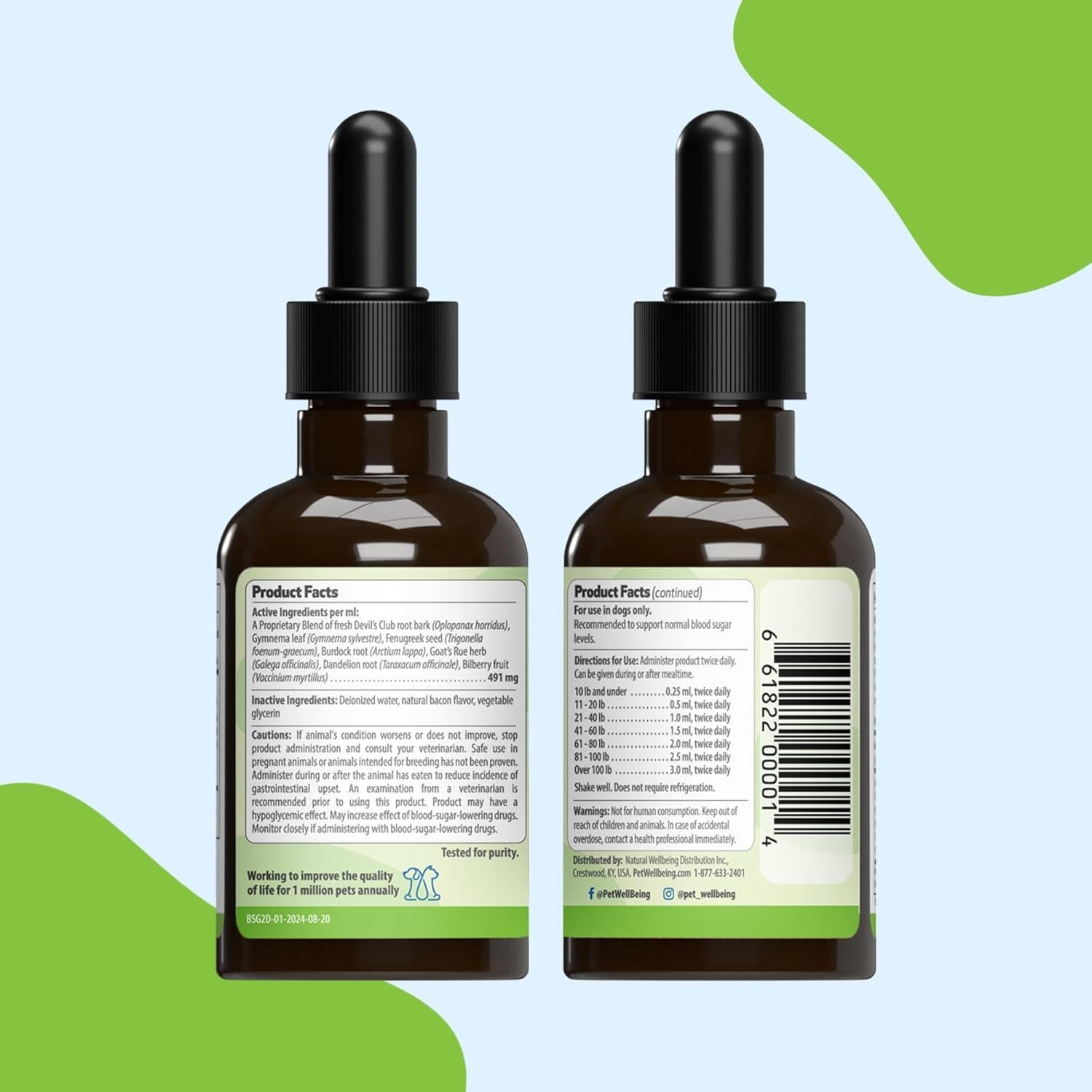 Suplemento Líquido Pet Wellbeing Blood Sugar Gold 59 ml