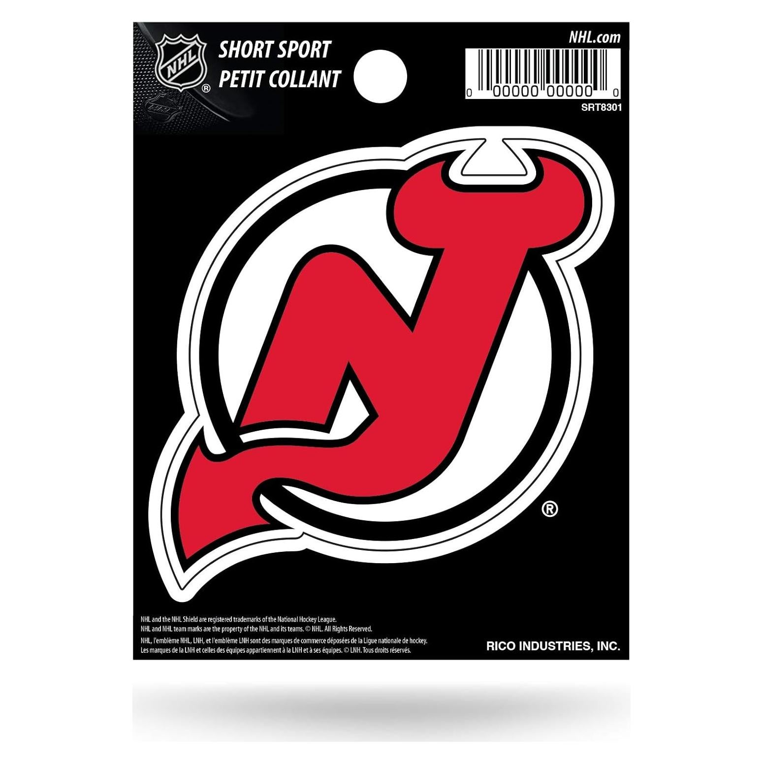 Calcomanía Rico New Jersey Devils 12.07 cm Vinilo