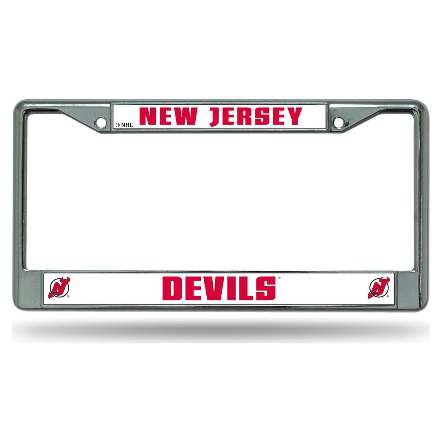 Marco de Placa de Licencia Chrome Rico Industries New Jersey Devils 15.24x30.48cm