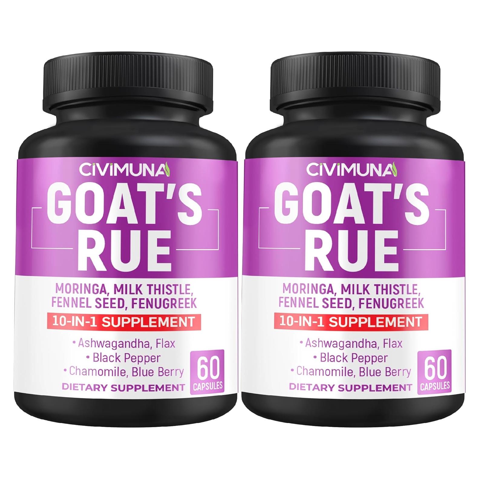 Cápsulas de Rue de Cabra CIVIMUNA - 120 Cápsulas para 4 Meses