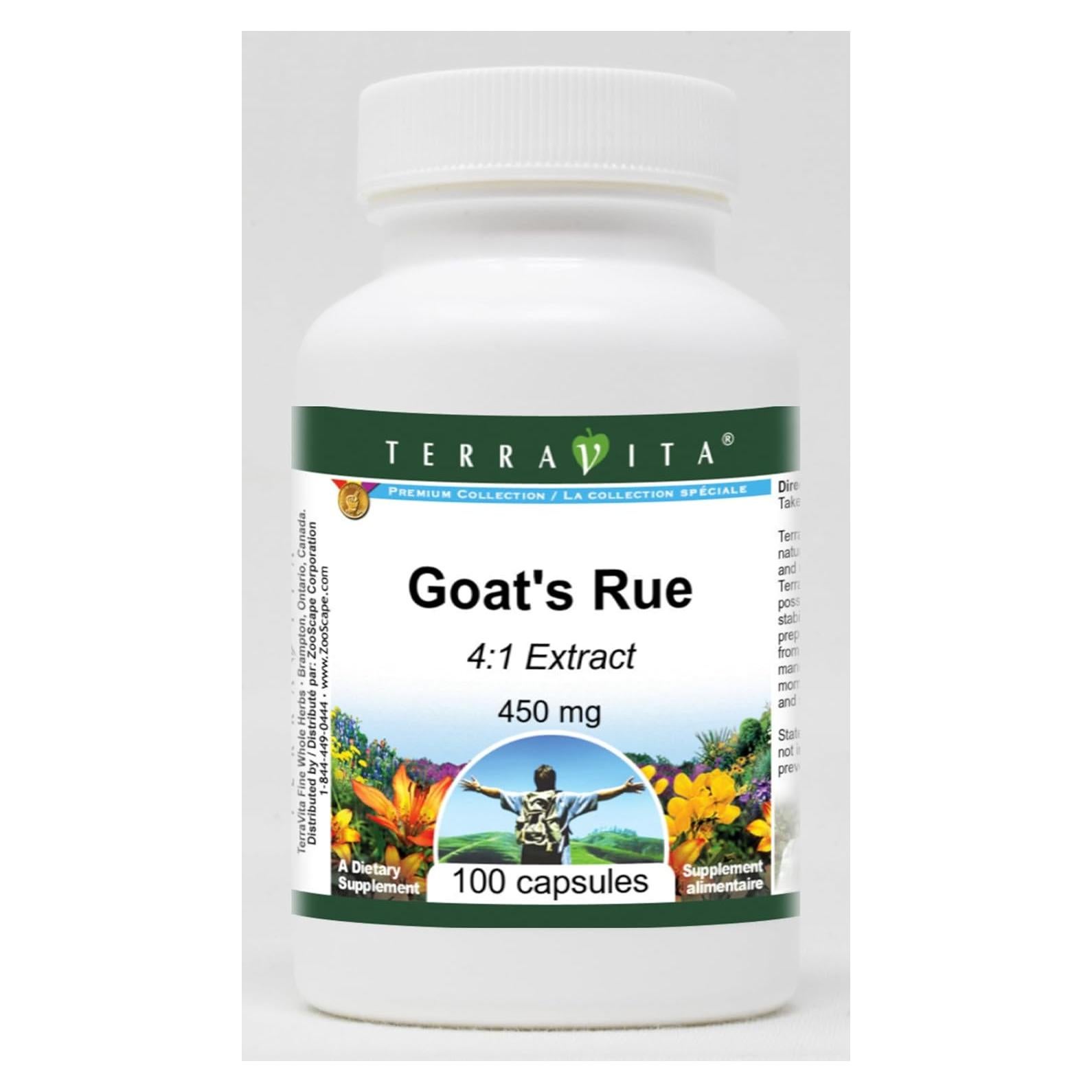 Cápsulas de Rue de Cabra 4:1 - 450 mg TerraVita 100 Unidades
