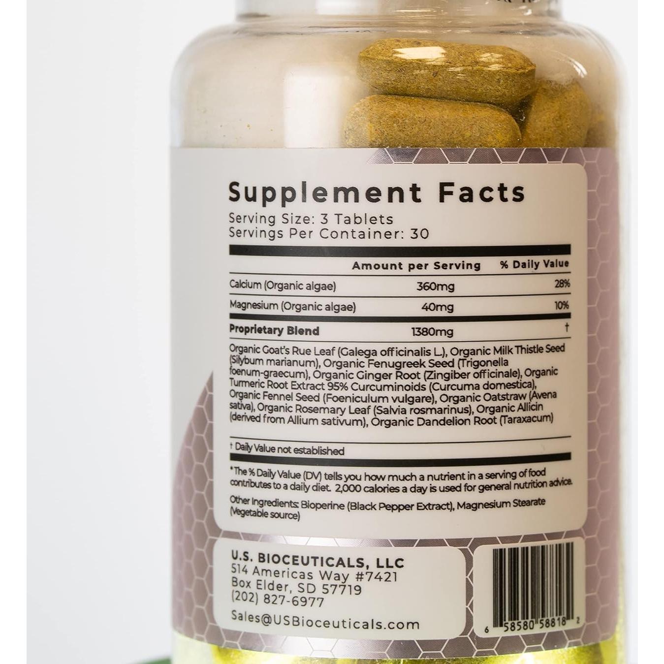 Suplemento de Lactancia Orgánico Rue de Cabra 60 Tabletas