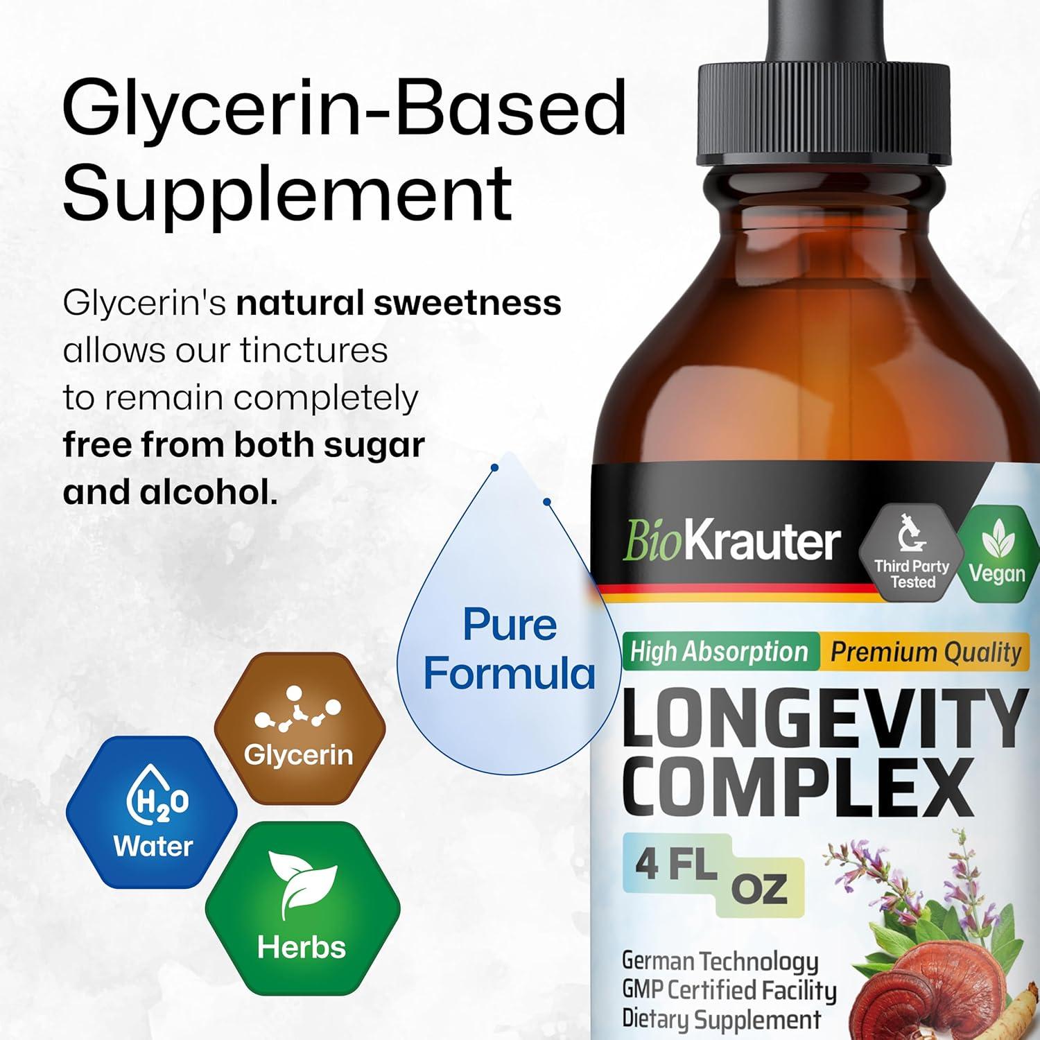 Suplemento Líquido de Hongos BioKrauter Reishi 118 ml - Vegano