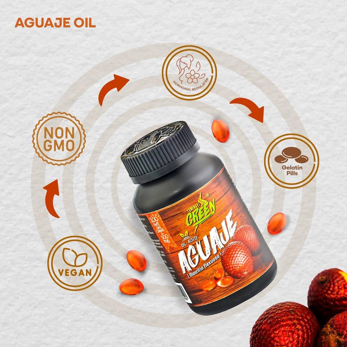 Cápsulas de Gel Suave de Aceite de Aguaje Amazon Andes 100% Vegano