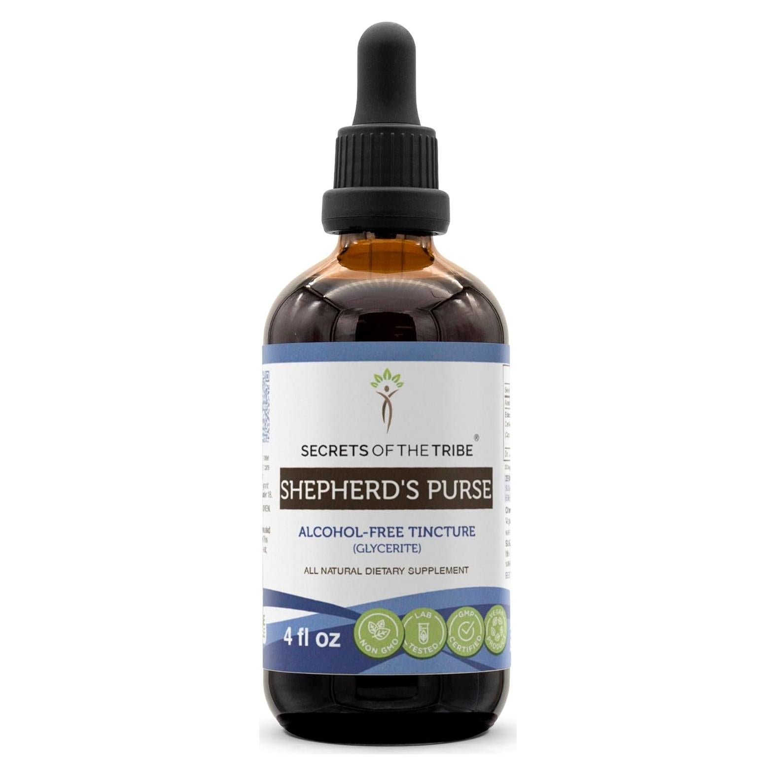 Extracto Herbal Sin Alcohol Bolsa de Pastor 113.4 g - Secretos de la Tribu