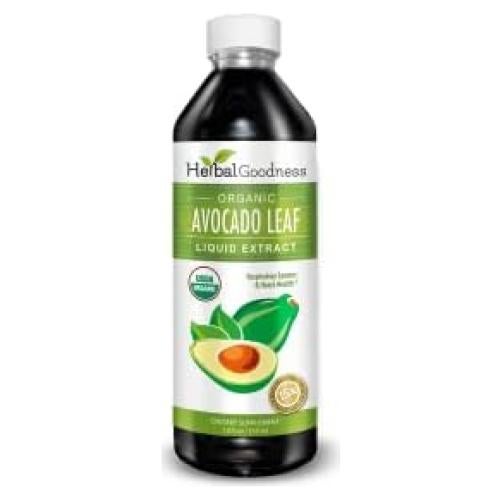 Suplemento Líquido de Extracto de Hoja de Aguacate 340ml Herbal Goodness