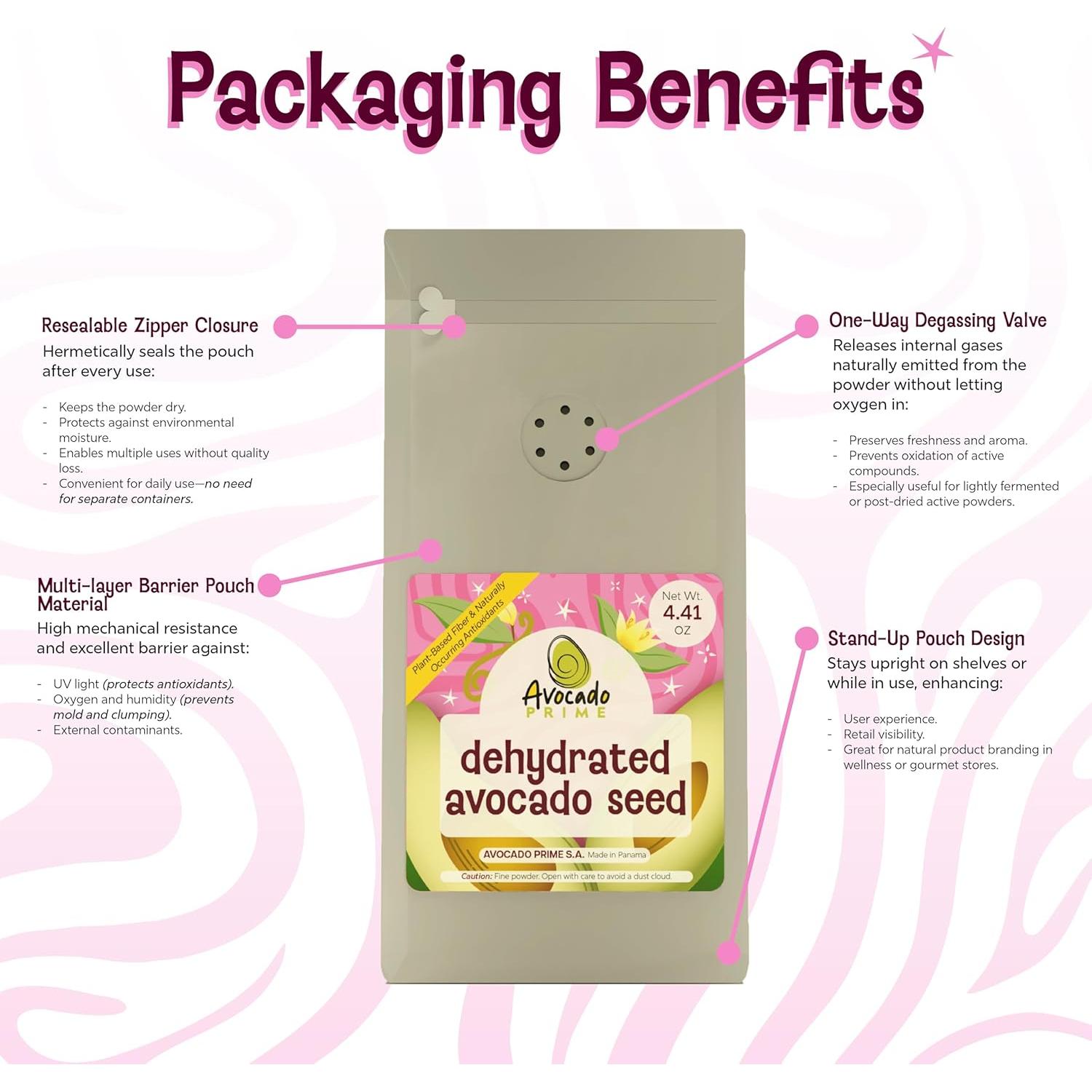 Polvo de Semilla de Aguacate Avocado Prime 125 g - Fibra y Antioxidantes