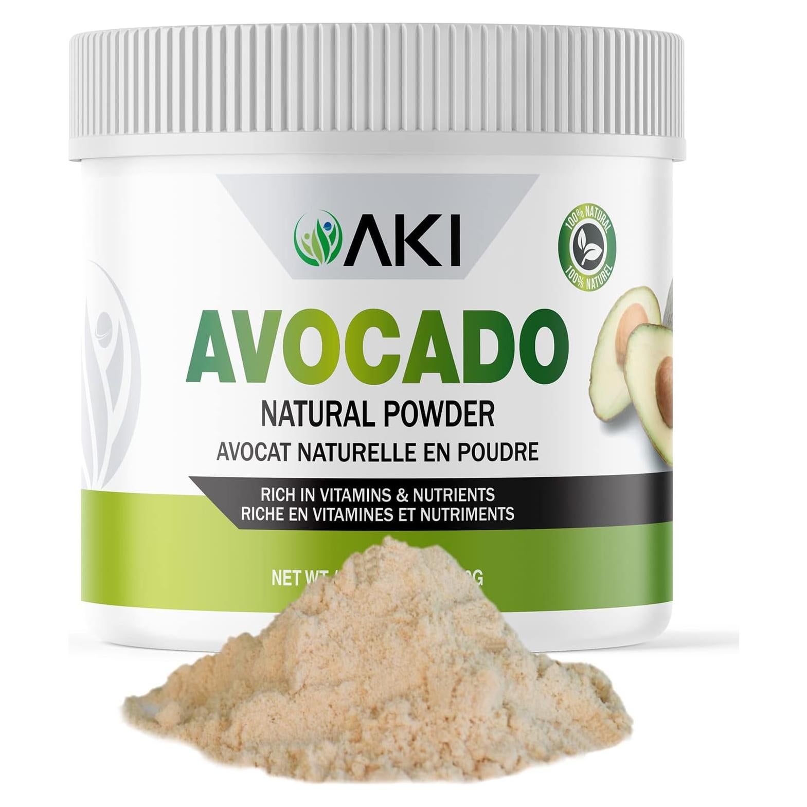 Polvo de Superalimento de Aguacate AKI 170g - Rico en Omega 3 y Vitaminas