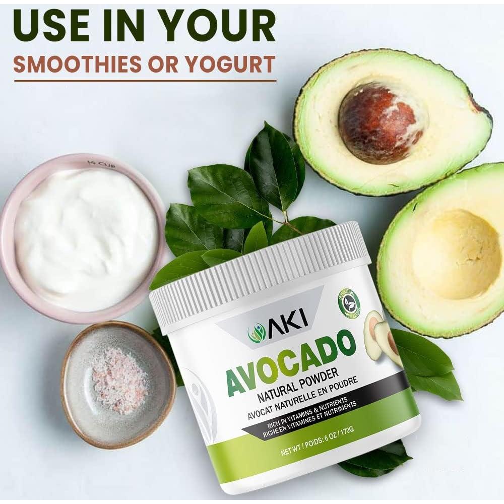 Polvo de Superalimento de Aguacate AKI 170g - Rico en Omega 3 y Vitaminas