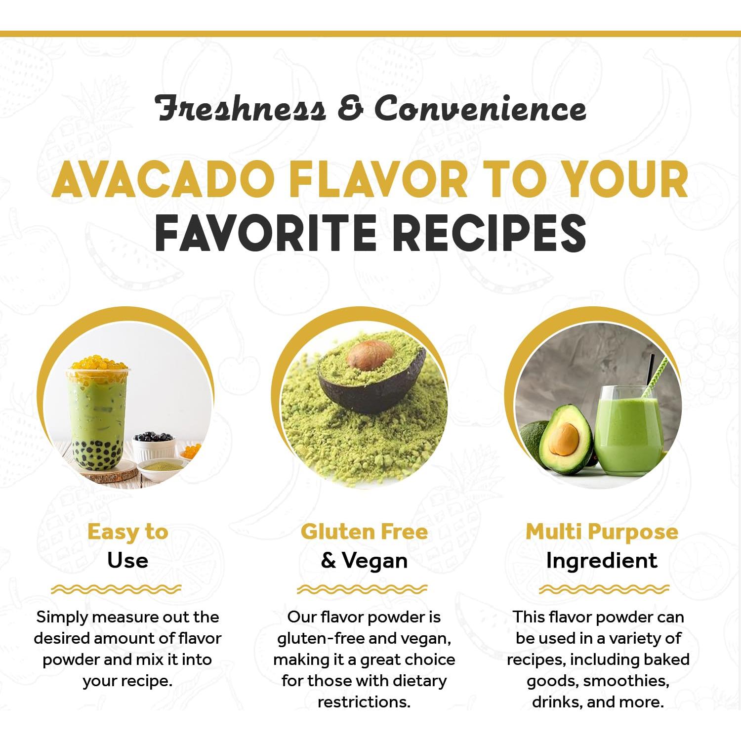 Polvo Saborizante de Té de Burbuja Aguacate Fanale 1 kg