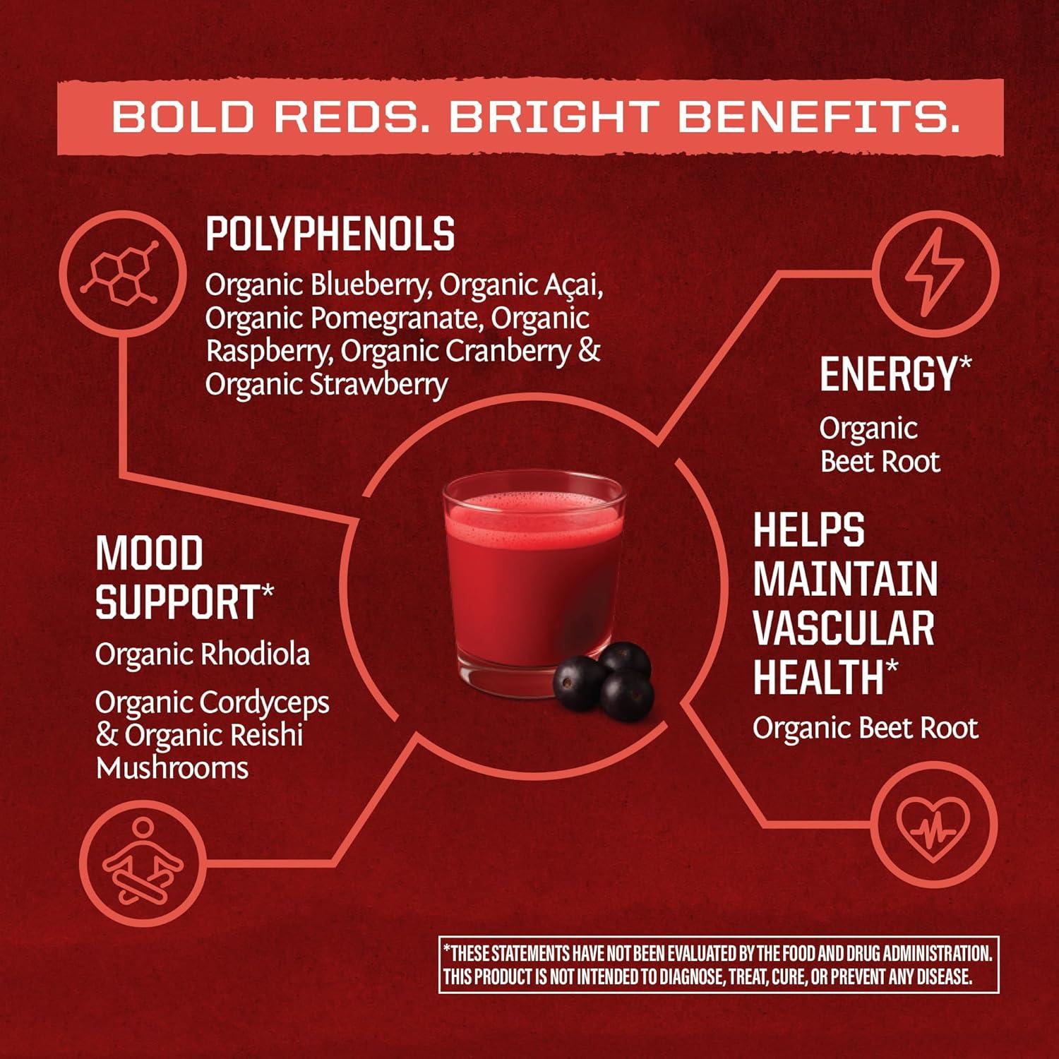 Polvo Super Rojos Orgánico Sunwarrior 249g - 11 Superalimentos