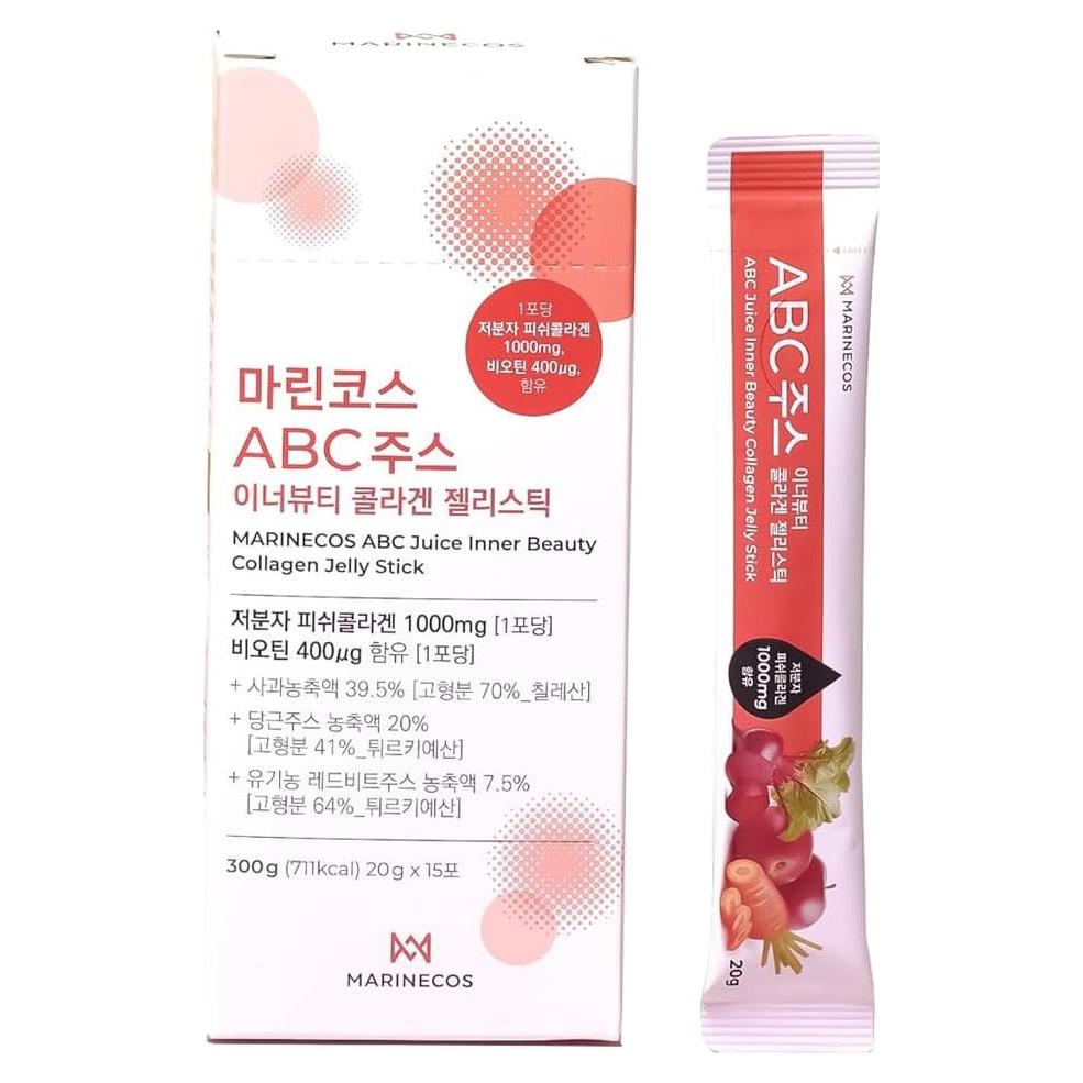 Gelatina de Colágeno Marino ABC con Jugo de Manzana 340g