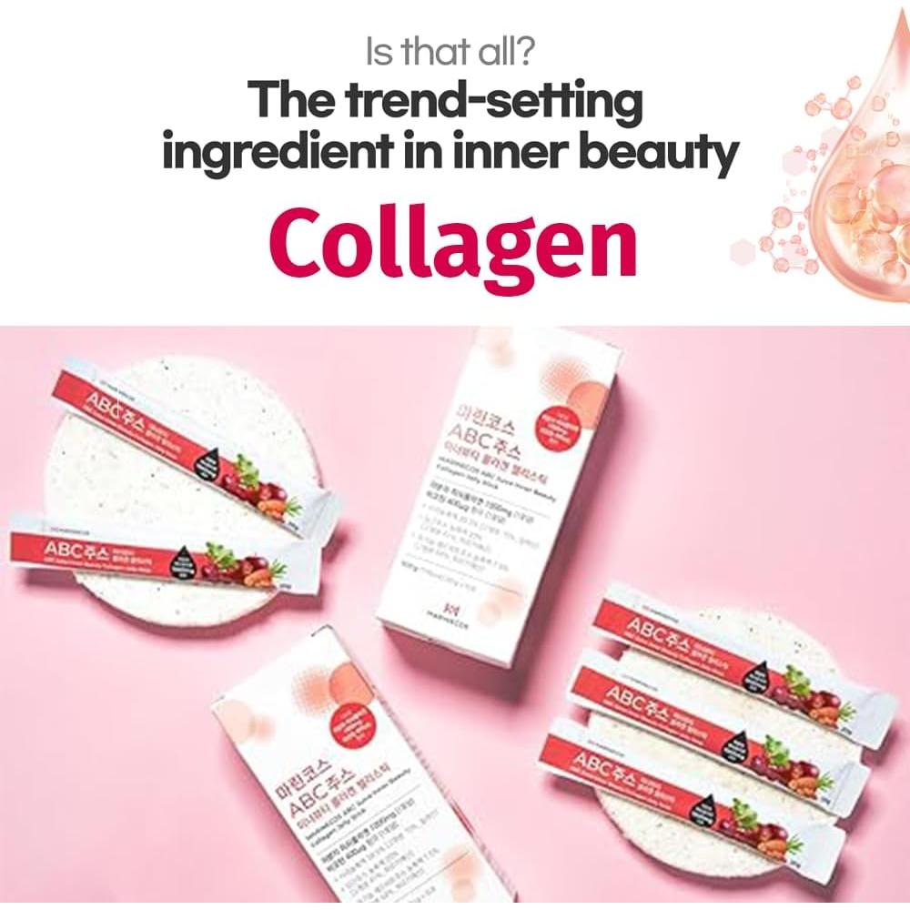 Gelatina de Colágeno Marino ABC con Jugo de Manzana 340g