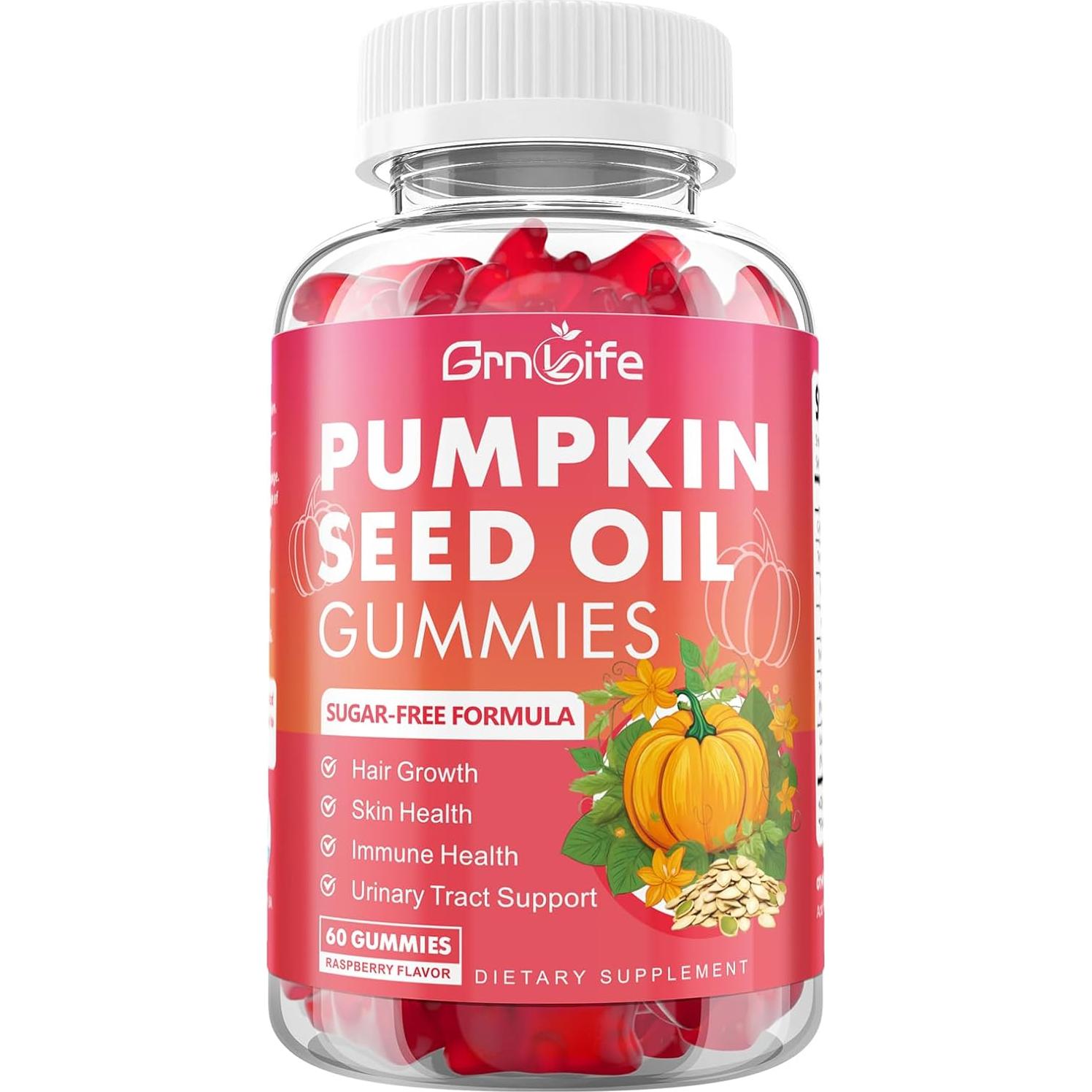 Gomitas de Aceite de Semilla de Calabaza GrnLife 120 Unidades