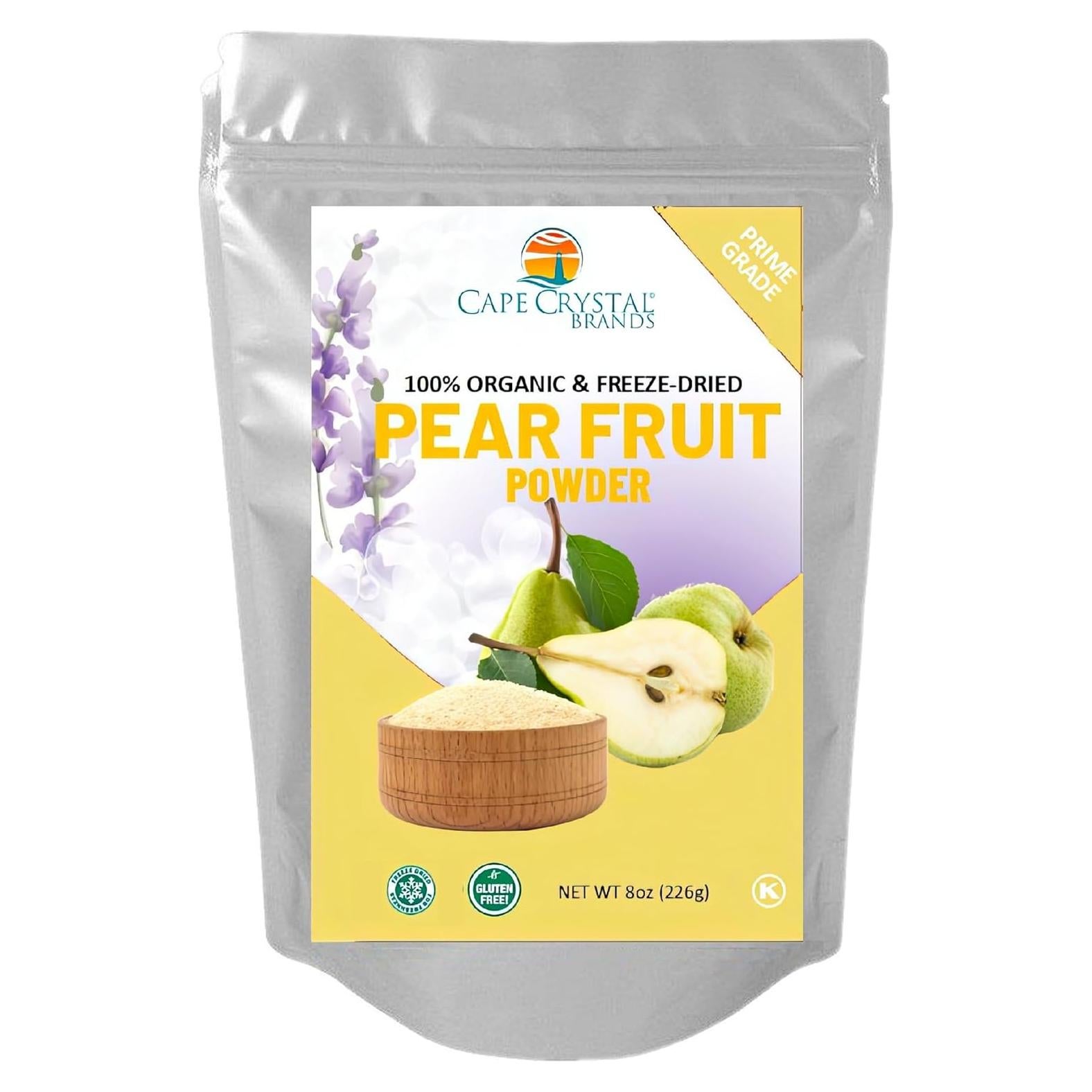 Polvo de Pera Liofilizado Cape Crystal 227g Orgánico Sin Azúcar