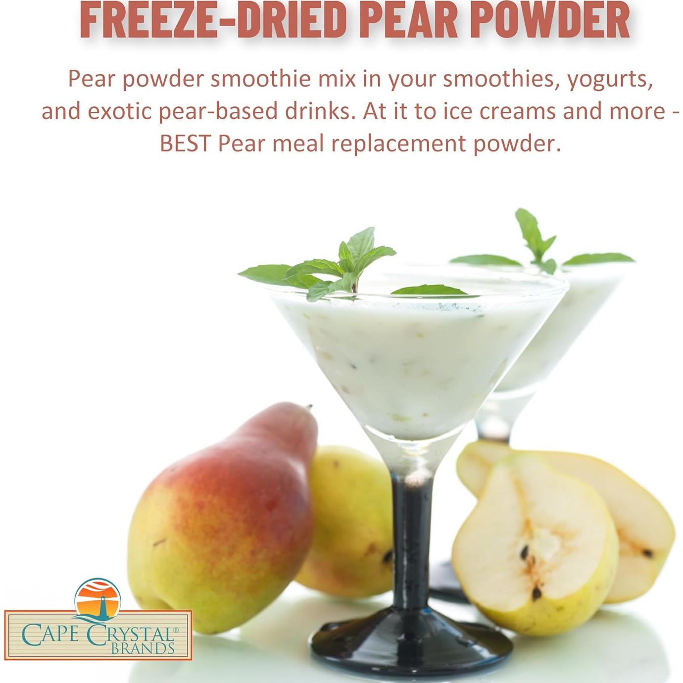 Polvo de Pera Liofilizado Cape Crystal 227g Orgánico Sin Azúcar