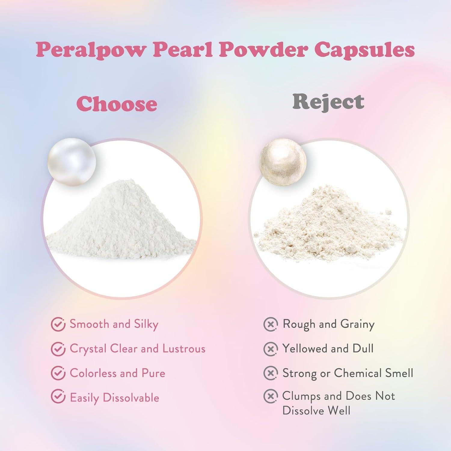 Cápsulas de Polvo de Perla Orgánica Peralpow 1500mg 60 Unidades