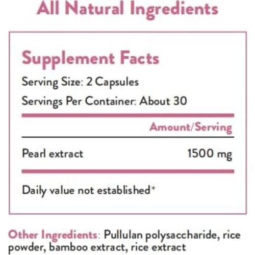 Cápsulas de Polvo de Perla Orgánica Peralpow 1500mg 60 Unidades