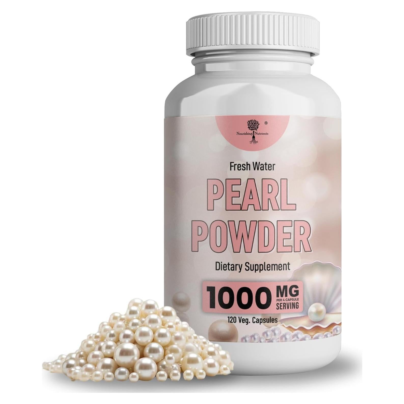 Suplemento de Polvo de Perla Nourishing Nutrients 120 cápsulas 1000mg