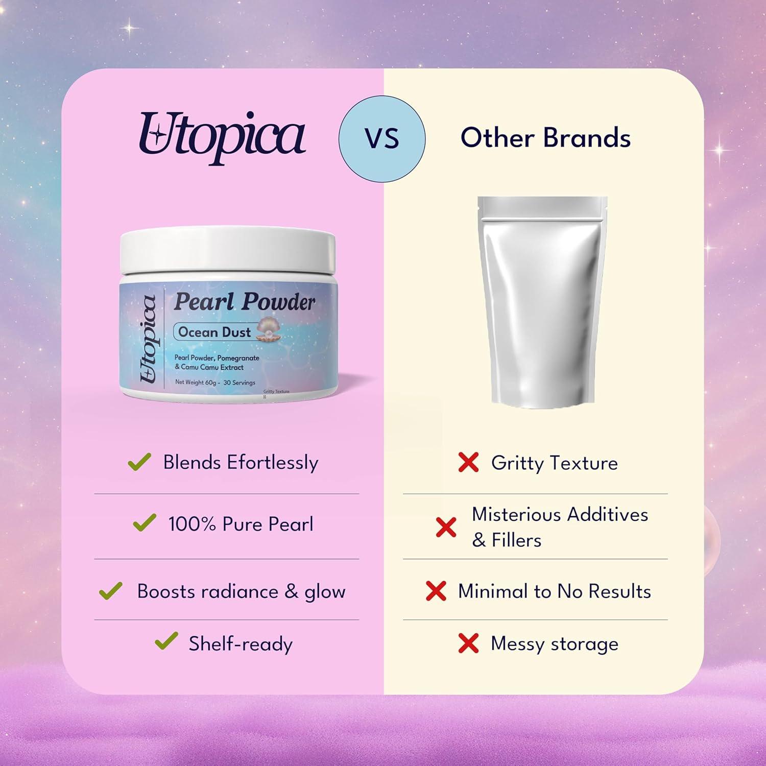 Polvo de Perlas Utopica 60g - Antioxidante para Piel Radiante