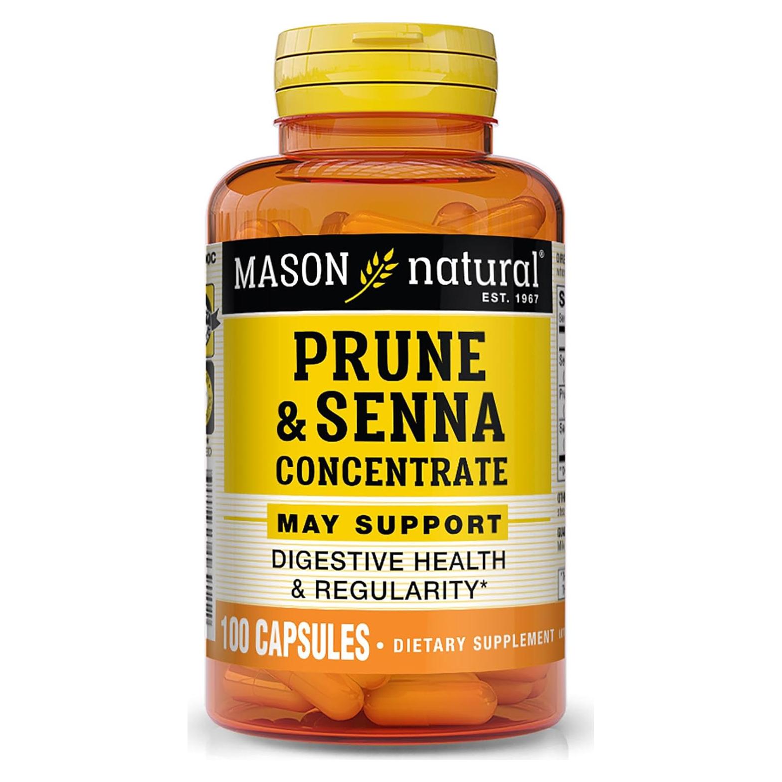 Mason Natural Laxante Vegetal Ciruela Senna 100 Cápsulas