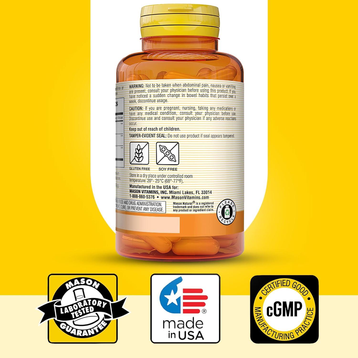 Mason Natural Laxante Vegetal Ciruela Senna 100 Cápsulas