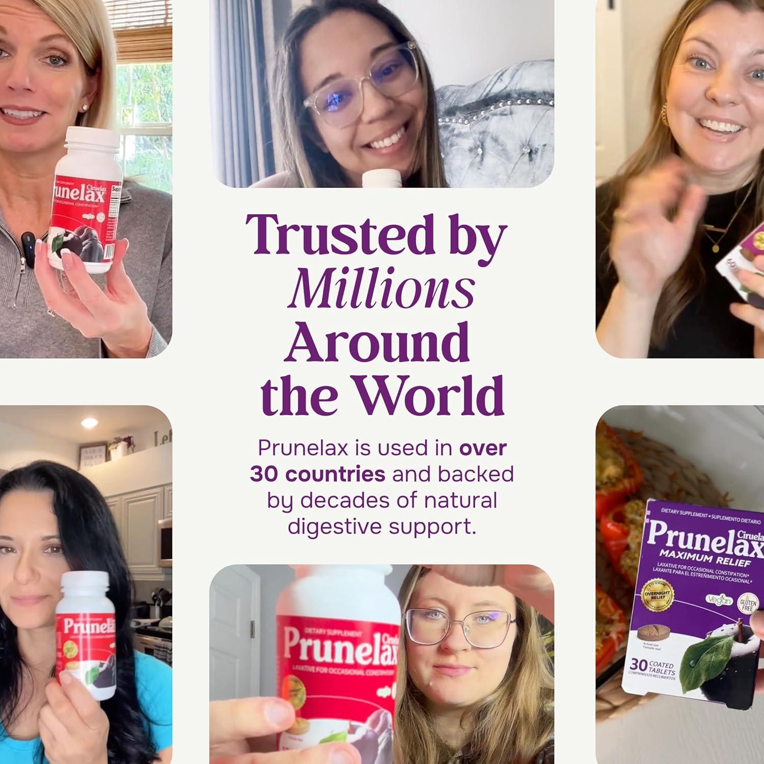 Tabletas Laxantes Prunelax - 120 Tabletas con Senna Extra