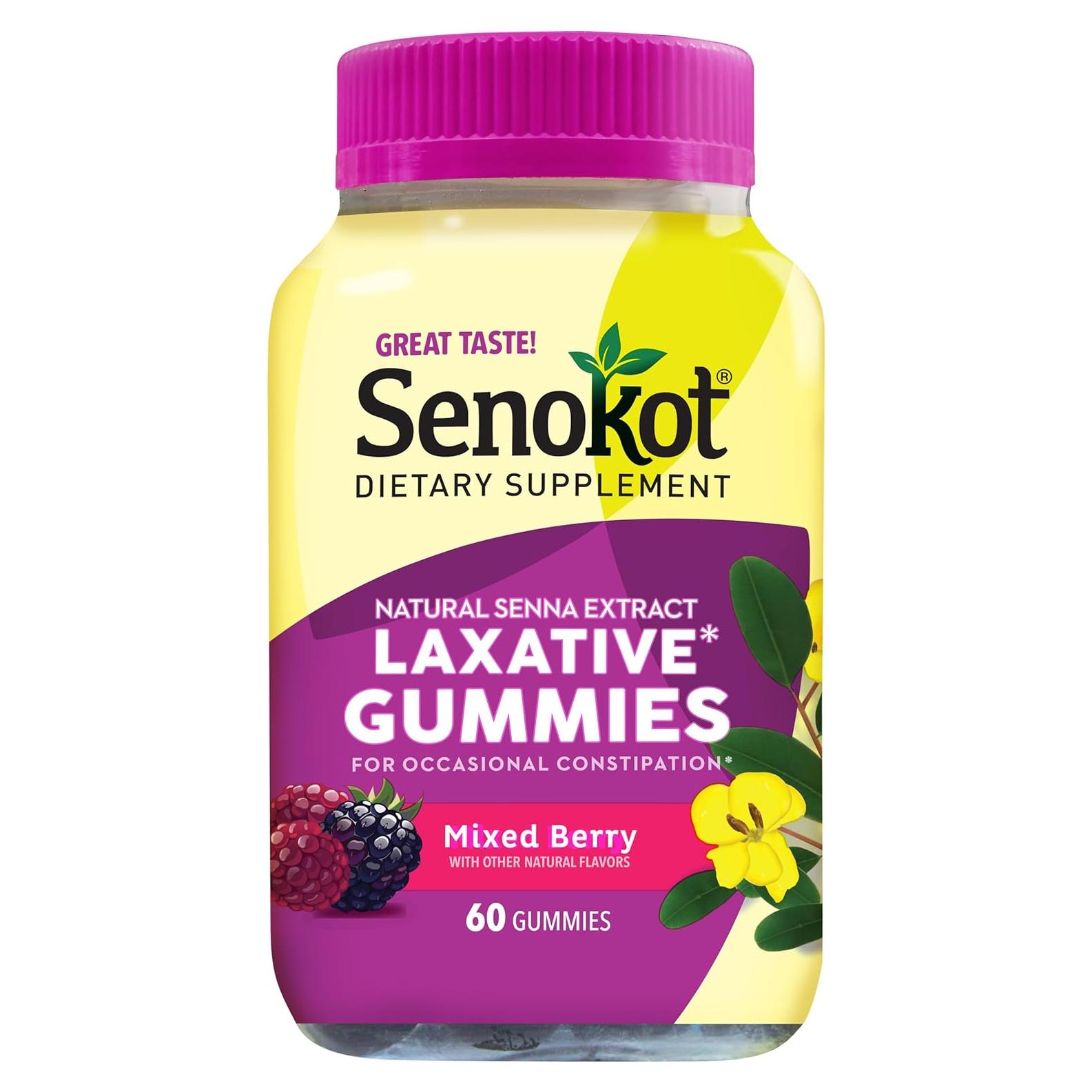 Gomitas Laxantes Senokot 60 Unidades Sabor Frutos Mixtos