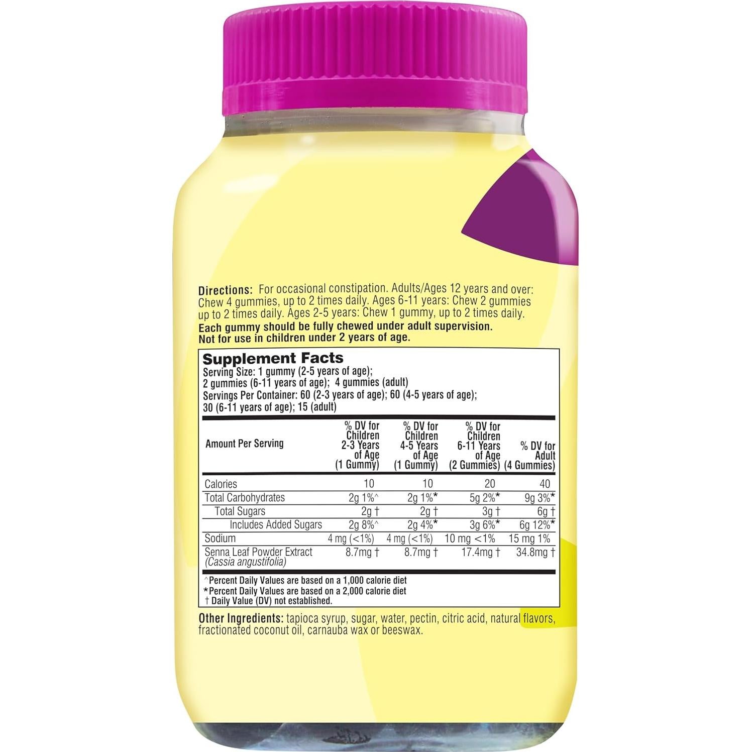 Gomitas Laxantes Senokot 60 Unidades Sabor Frutos Mixtos