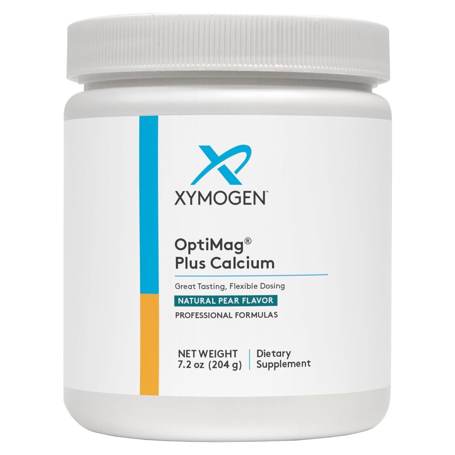 Suplemento en Polvo XYMOGEN OptiMag Plus Calcio 204 g Sabor Pera