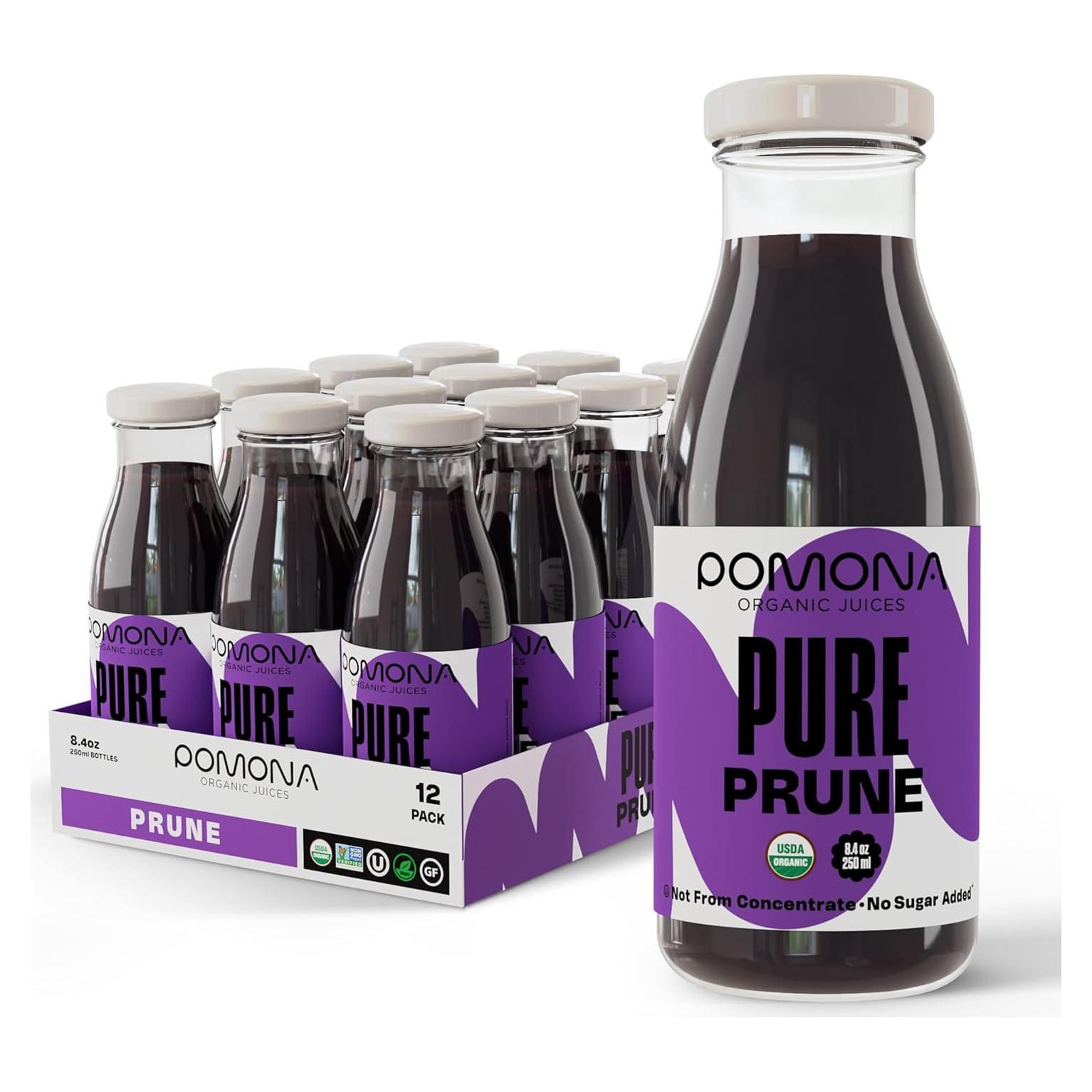 Jugo de Ciruela Orgánico Pomona, 12 Botellas de 250 ml