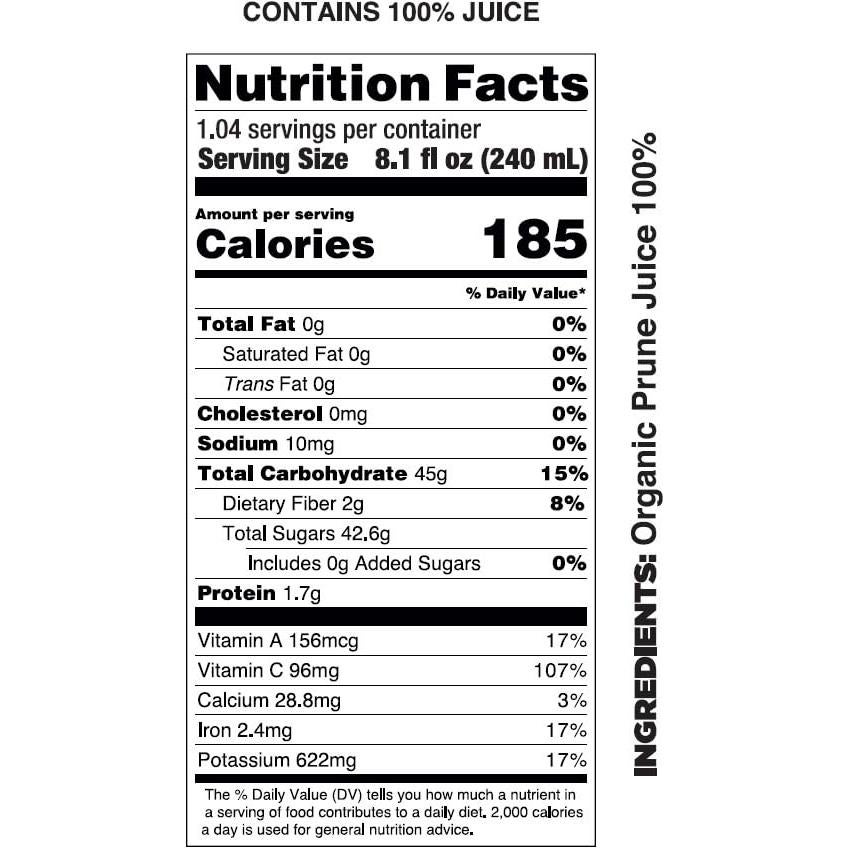 Jugo de Ciruela Orgánico Pomona, 12 Botellas de 250 ml