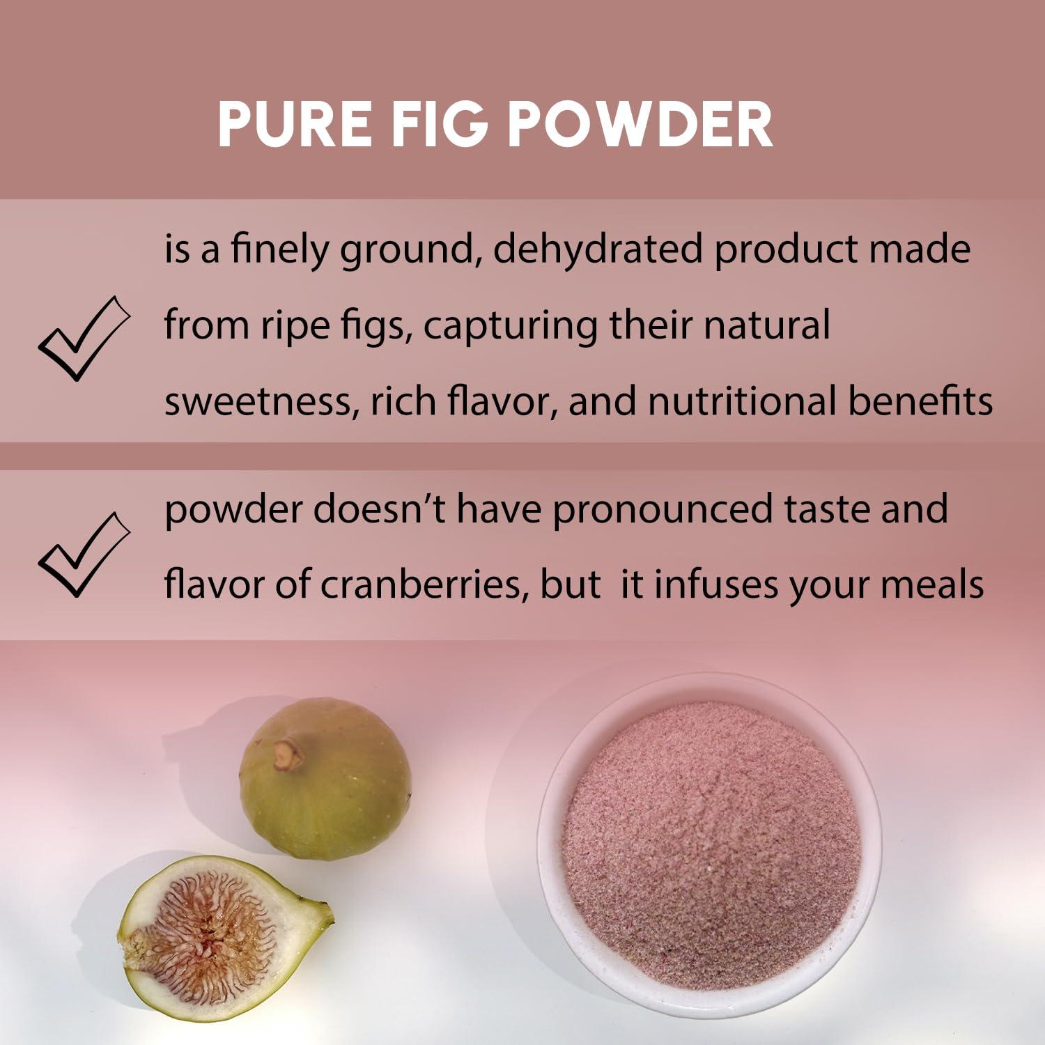 Polvo de Higo Natural 227 g - Evady, Rico en Vitaminas y Antioxidantes